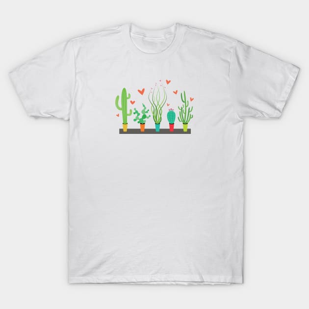 Cactus Love T-Shirt by DreamBox